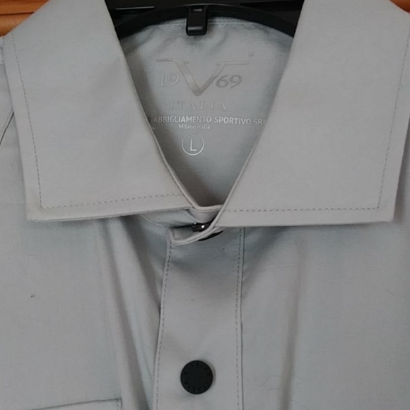 Mens Large V 19.69 Italia Snap Shirt - Picture 3 of 7